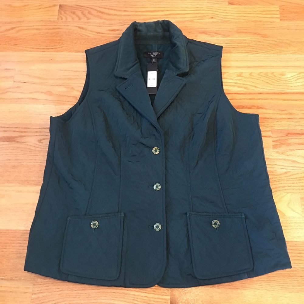 NWT—Talbots Lightweight Quilted Vest